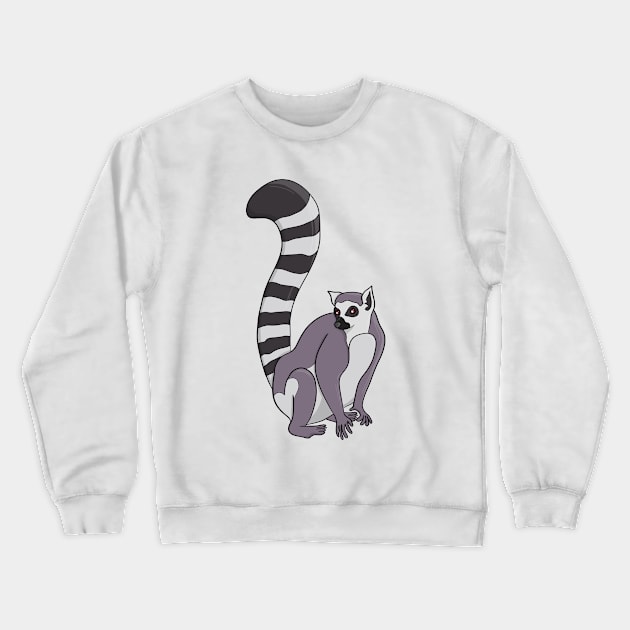 An adorable Lemur Crewneck Sweatshirt by DiegoCarvalho